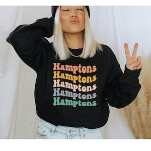 Hamptons Sweatshirt The Hamptons New York Sweatshirt Hamptons Shirt Hamptons Trendy Preppy Sweatshirt