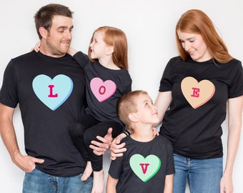 Family Valentine Shirt, Kid Valentine Shirt, Matching family outfit, Family shirt, Family Outfit, Mommy and Me, Matching Daddy, Valentines