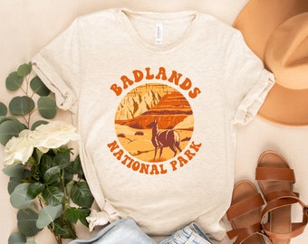 Badlands National Park Shirt, South Dakota Shirt, Retro Shirt, Camp Shirt, Hiker Shirt, RV Shirt, Camping Shirt, Travel Shirt