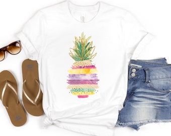 Pineapple Shirt, Shirts for Women, Graphic Tees, Foodie Shirt, Summer Shirt, Cute Pineapple T Shirt, Pineapple Lover, Gift for Her, Gifts