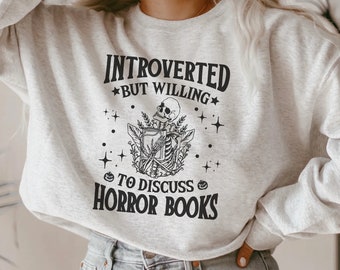 Horror Book Reader Shirt, Probably Reading Horror, Booktok Tshirt, Horror Novels Reader Shirt, Scary Reader Bookish Scary Book Lover