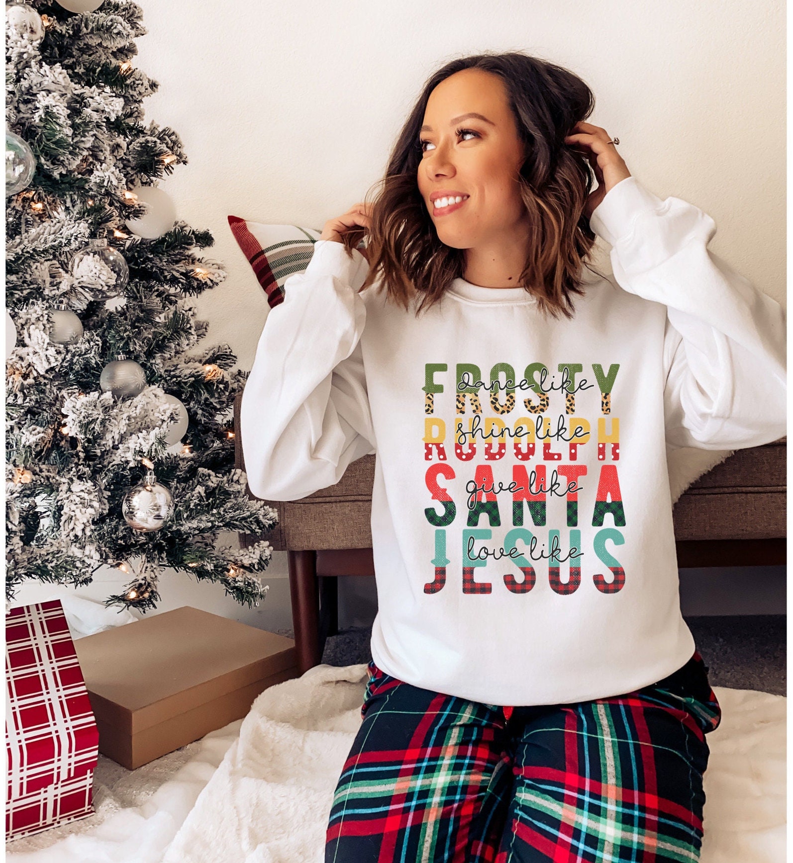 Women Christmas Sweatshirt Holiday 