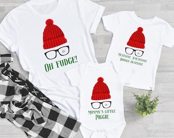 Christmas Family Pajamas TOPS, You'll Shoot Your Eye Out Pajamas, Christmas Pjs, Matching Pajamas, Holiday Family Christmas PJs, xmas gift