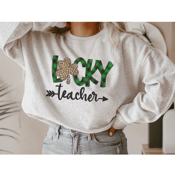 St Patricks Day Gift For First Grade Teacher Plaid Shamrock T-Shirt St Patricks Day Gift For First Grade Teacher Plaid Shamrock T-Shirt