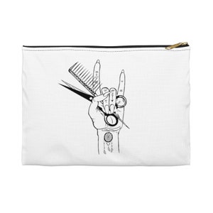 Hair Hustler, Hair Dresser Gift, Beautician Cosmetic Bag, Hairstylist Bag, Hairstylist Gift, Hairdresser Gift, Salon Decor