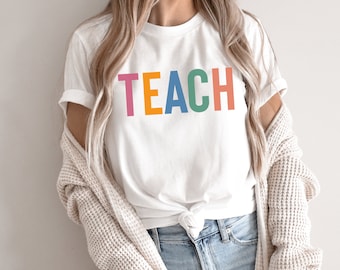 Teachers Life Rainbow Teaching, Kindergarten Teacher Tee, Quarantine Teacher Shirt, Teacher Gift Ideas, Teacher Gift, Teaching Shirt