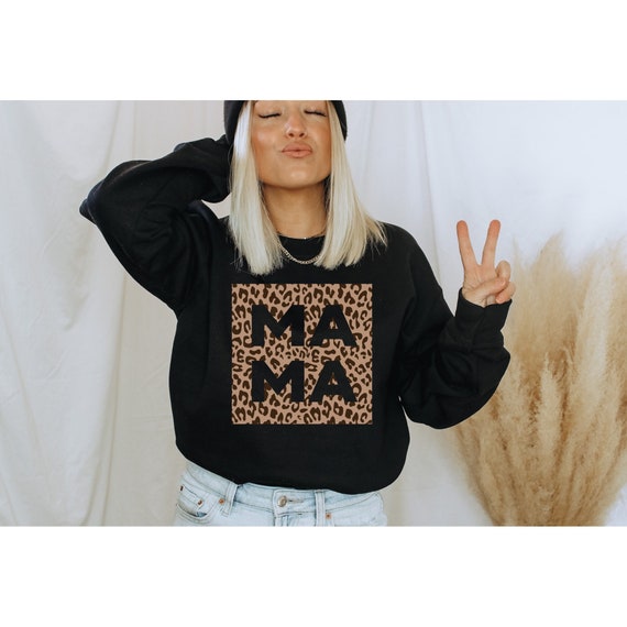 Mama hoodie leopard print new arrivals