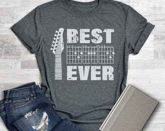Guitarist Dad Shirt, Fathers Day Gift for Dad, Dad Guitar Chords, Guitar DAD T-shirt for Dads Who Plays Guitar