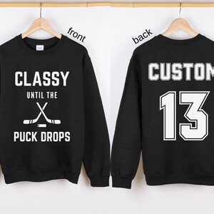 Custom Hockey Mom Sweatshirt, Hockey Mom Shirt, Hockey Sweatshirt for Mom, Team Mom Gift, Mothers Day Gift, Hockey Sweater, Hockey Mom Gift