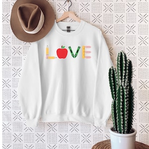 Inspirational Teacher Shirts, Teach Love Inspire Shirt, Back To School Shirt, First Grade Teacher Shirts, Teacher Appreciation Sweatshirt