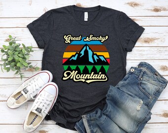 Camping Shirt, Tennessee Shirt, Hiking T-Shirt, Great Smoky Mountains Shirt, National Park Shirt, Travel T-Shirt, Adventure Shirt