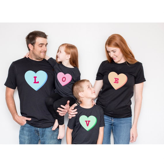 Matching family valentine shirts Clearance