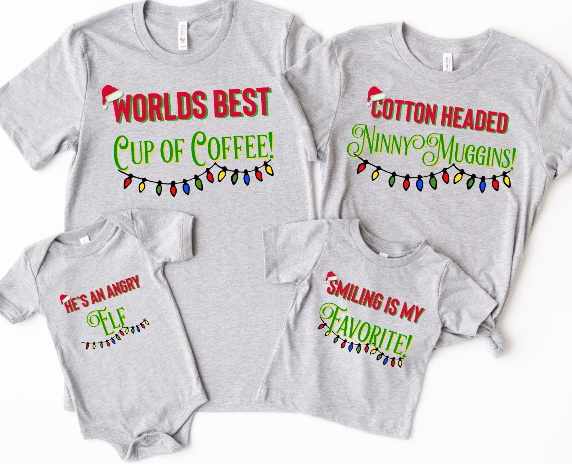 Elf Movie Shirts Elf Quotes Elf Movie Quote Shirts Family Etsy
