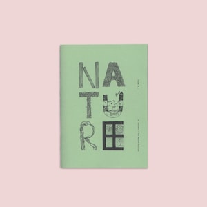 A5 Nature Illustration Alphabet Zine, DIY zine, Alphabet book, Illustration book, Illustration zine