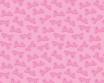 barbie logo fabric