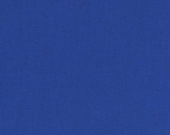 Tiefblauer Kona Quilt-Stoff aus 100% Baumwolle von Robert Kaufman