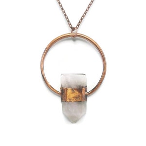 Rose Quartz Necklace | Rose Quartz Pendant | Rose Quartz Jewelry | Raw Rose Quartz Necklace | Rose Quartz Point Necklace | Crystal Necklace