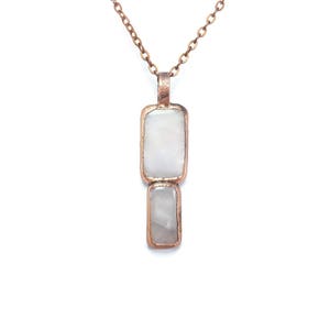 RAW Rosenquarz Halskette | Rosenquarz Halskette | Rosenquarzanhänger | Rosenquarz Schmuck | Rustikaler Halskette | Kristall Halskette