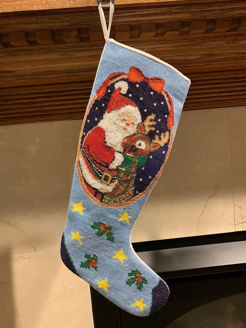 Christmas stocking needlepoint/tapestry/cross stitch pattern Etsy