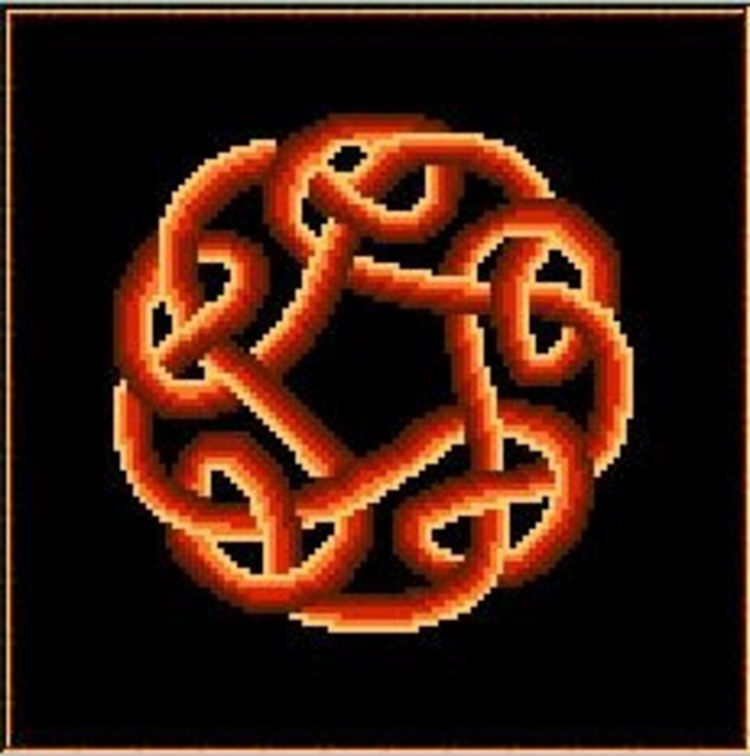 New Design! Celtic Knot- Fire- Cross Stitch Pattern/chart Instant ...