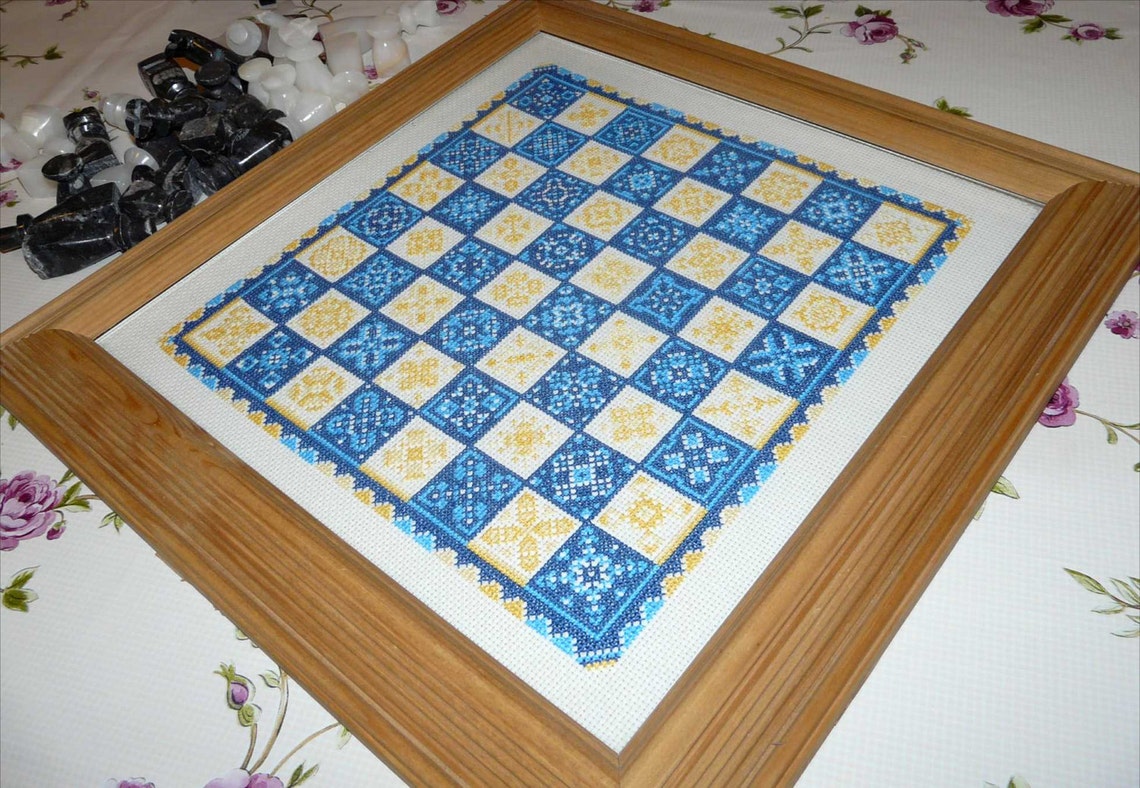 Chess Board Cross Stitch Pdf File Instant Digital Download - Etsy