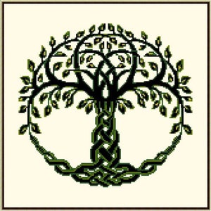 Celtic Tree of Life cross stitch pattern/chart  - instant digital download