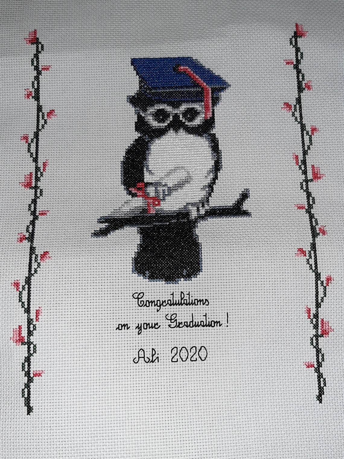 13% off Graduation Cross stitch pattern/chart Graduation Owl | Etsy