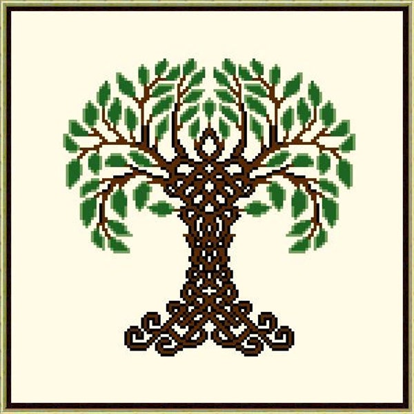 NEW! 12% OFF! Evergreen Tree of Life cross stitch pattern/chart  - instant digital download