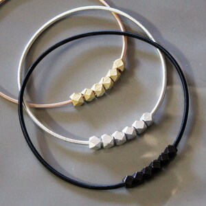 Guitar String Bracelet, Black String Bracelets, Thin Spring Bracelets,  Strech Bracelet, Layered Bracelet,flexible Bracelet,rose Gold Silver 