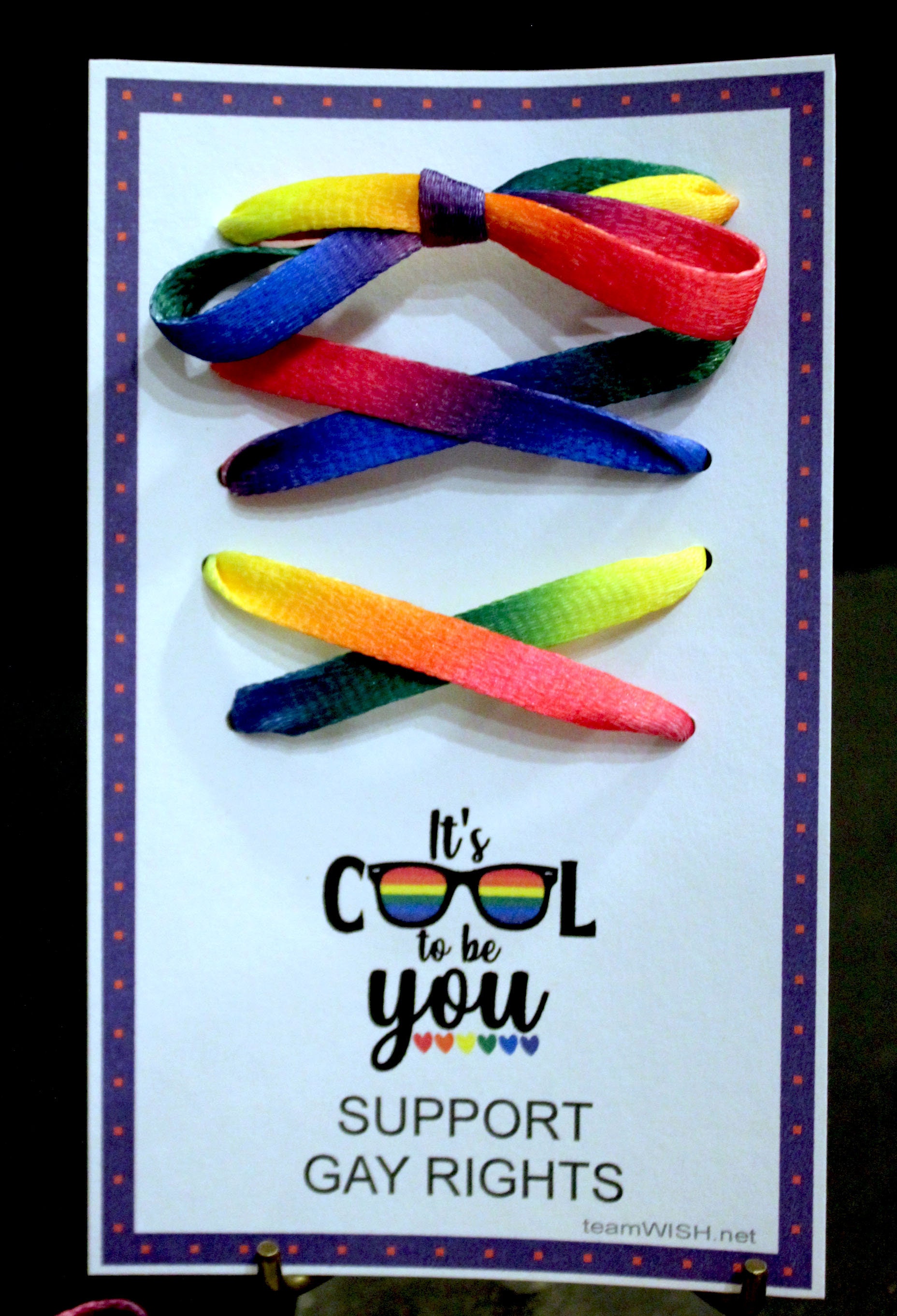 3 Pair of LGBT Gay Pride Rainbow Shoelaces Promote During Walks