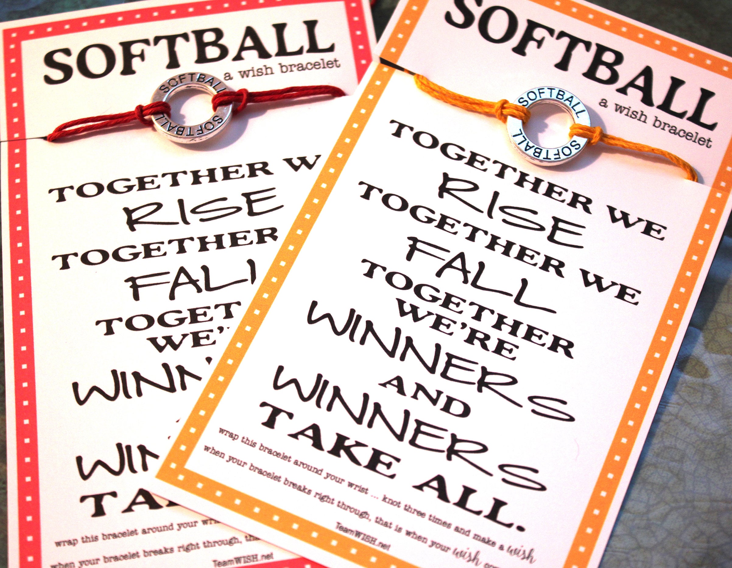 Softball wish shop bracelet