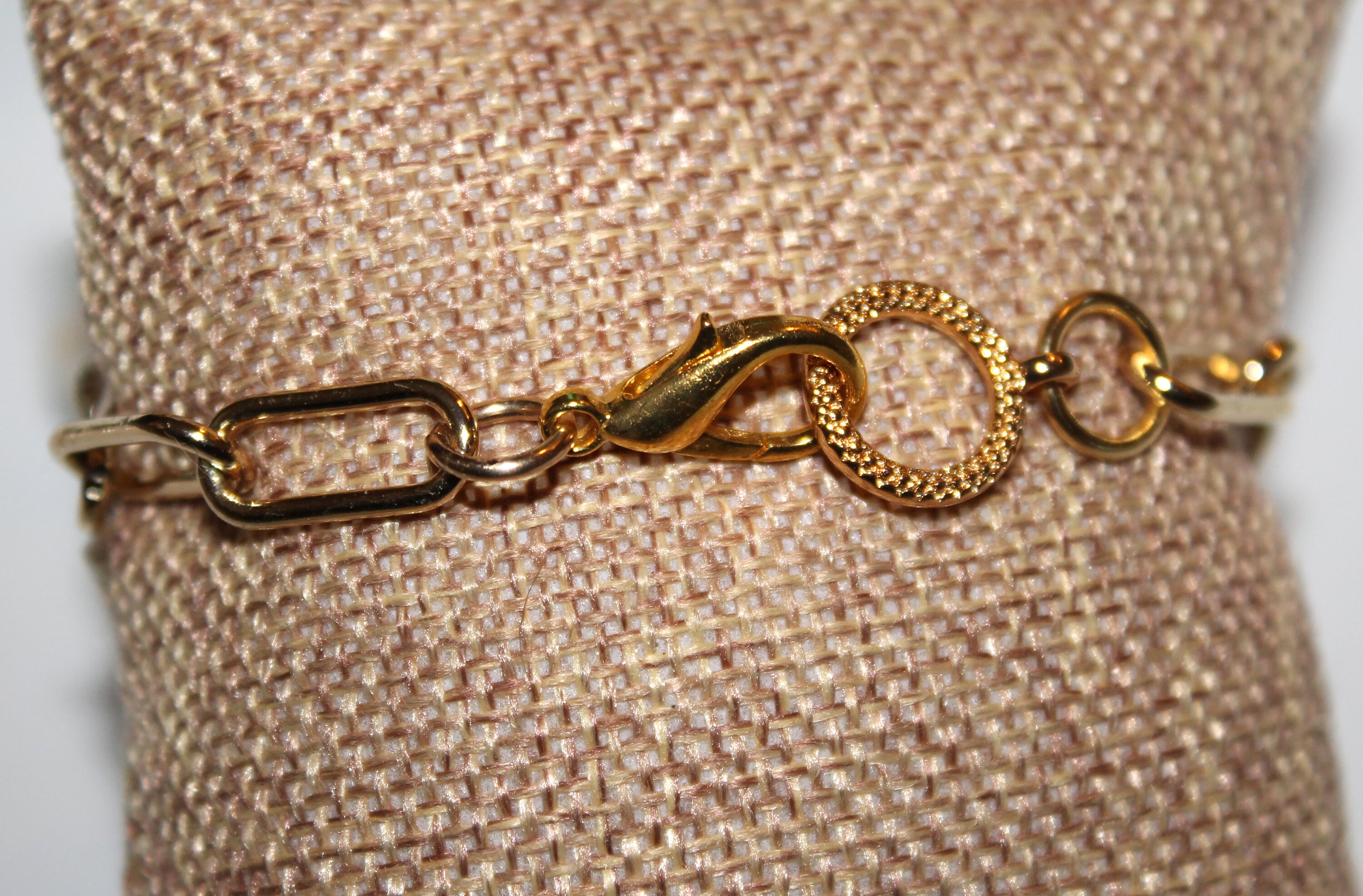 Size 7 Paper Clip Bracelet with CZ Pave Center Infinity Etsy