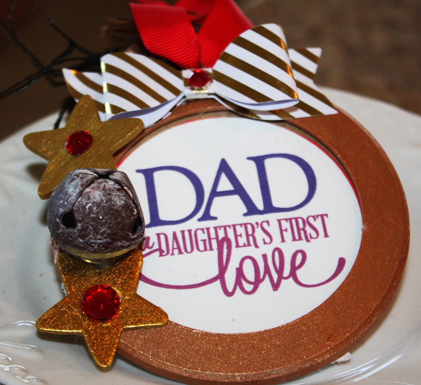 Holiday Ornament Dad A Daughter's First Love Christmas