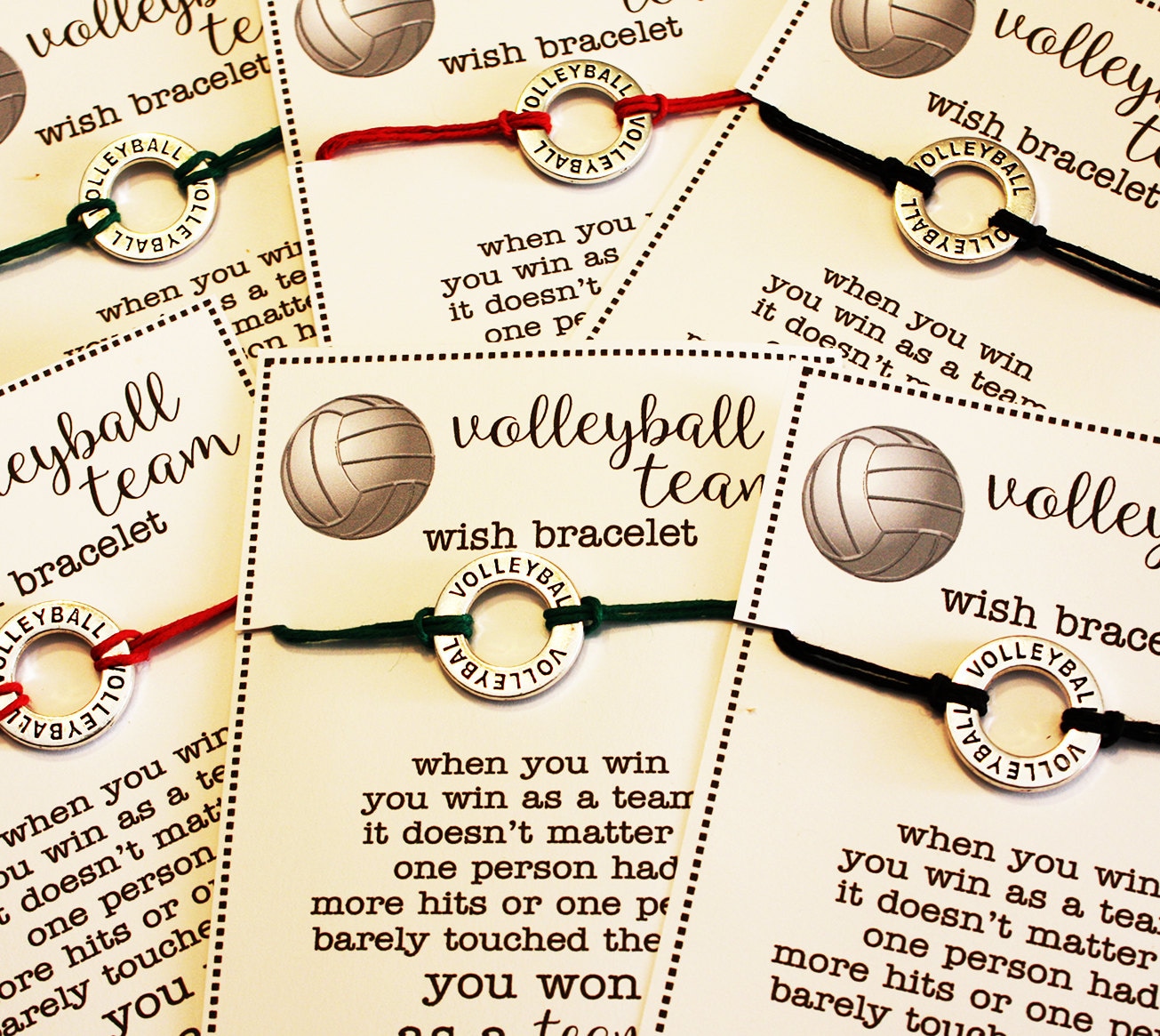 24 Volleyball Team Wish Bracelets Pick Your Color