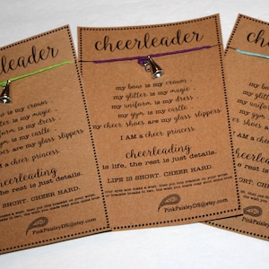 24 MEGAPHONE CHEER Charm Wish Bracelets - Make A Wish - Birthday ... Cheerleader Gift ... Friendship Bracelet