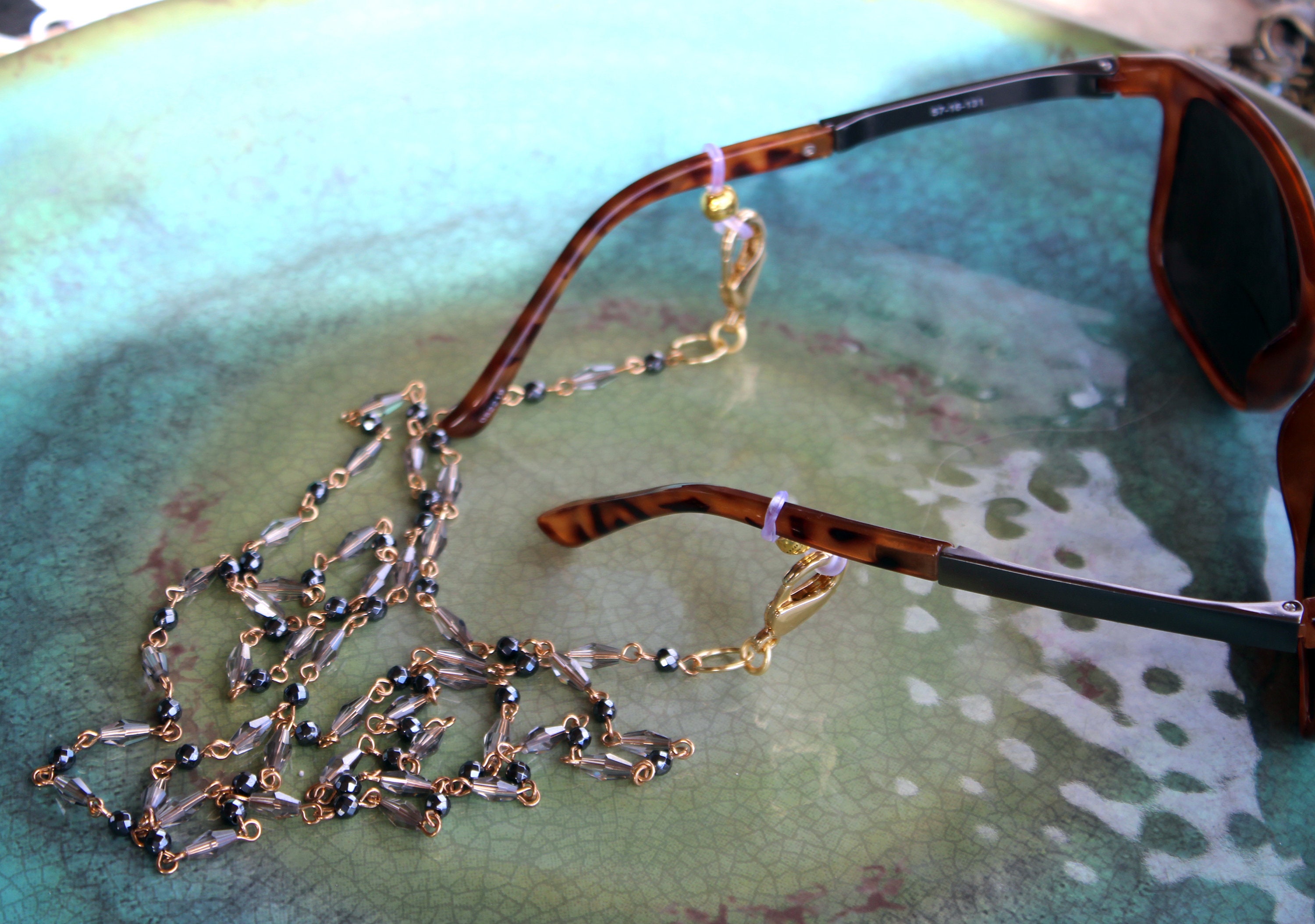 Crystal Mix Eyeglass/Readers/Sunglass Leash / Holder / Lanyard