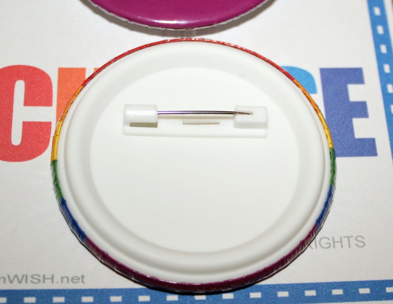 Bulk Set of 15 Gay Pride Support LGBT Gay Rights LGBT Large 6 Color Pin Back Buttons Choose Love ..