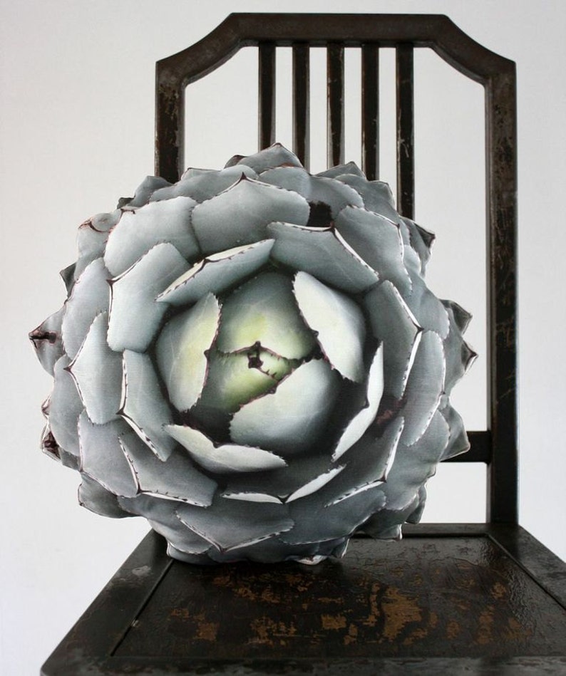 Succulent pillow made to order (Agave parryi var truncata) 