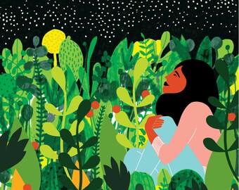 Giclee Art Print of an Original Illustration - Dream Big - limited edition