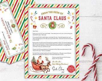 Editable Letter from Santa Stationery Set (Digital Design)
