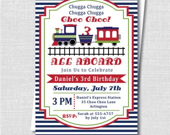 custom vintage train ticket birthday invitation etsy