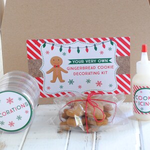 Druckbare Lebkuchen Keks Dekoration Kit - Weihnachts Geschenk Idee - Printable Weihnachten - Keks Dekoration - SOFORTIGER DOWNLOAD