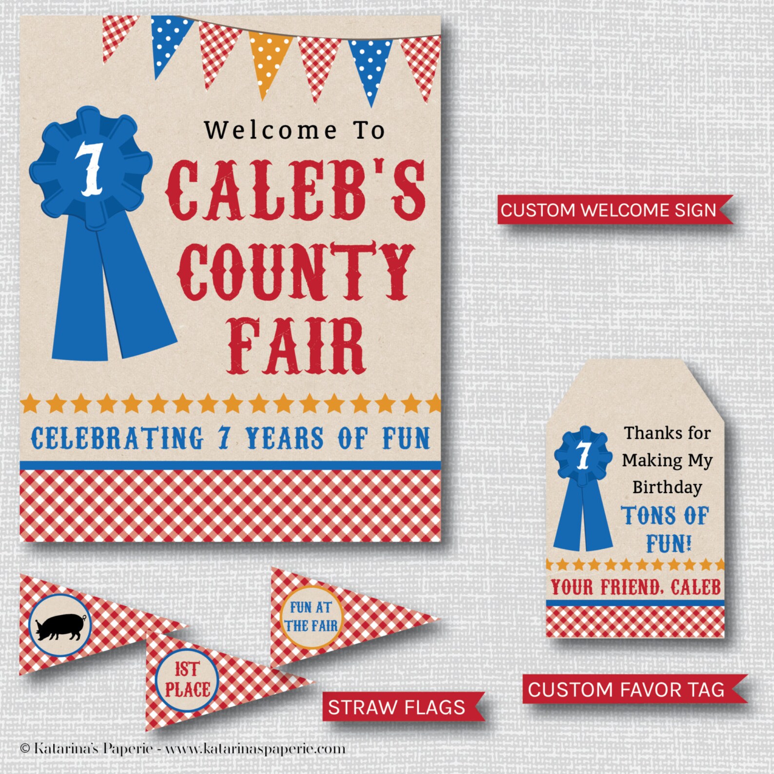 County Fair Birthday Invite Fair Invitation County Fair | Etsy