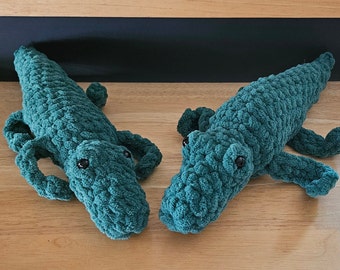 Stuffed Alligators, Crocheted Alligator, Alligator Toy, Plush Alligator