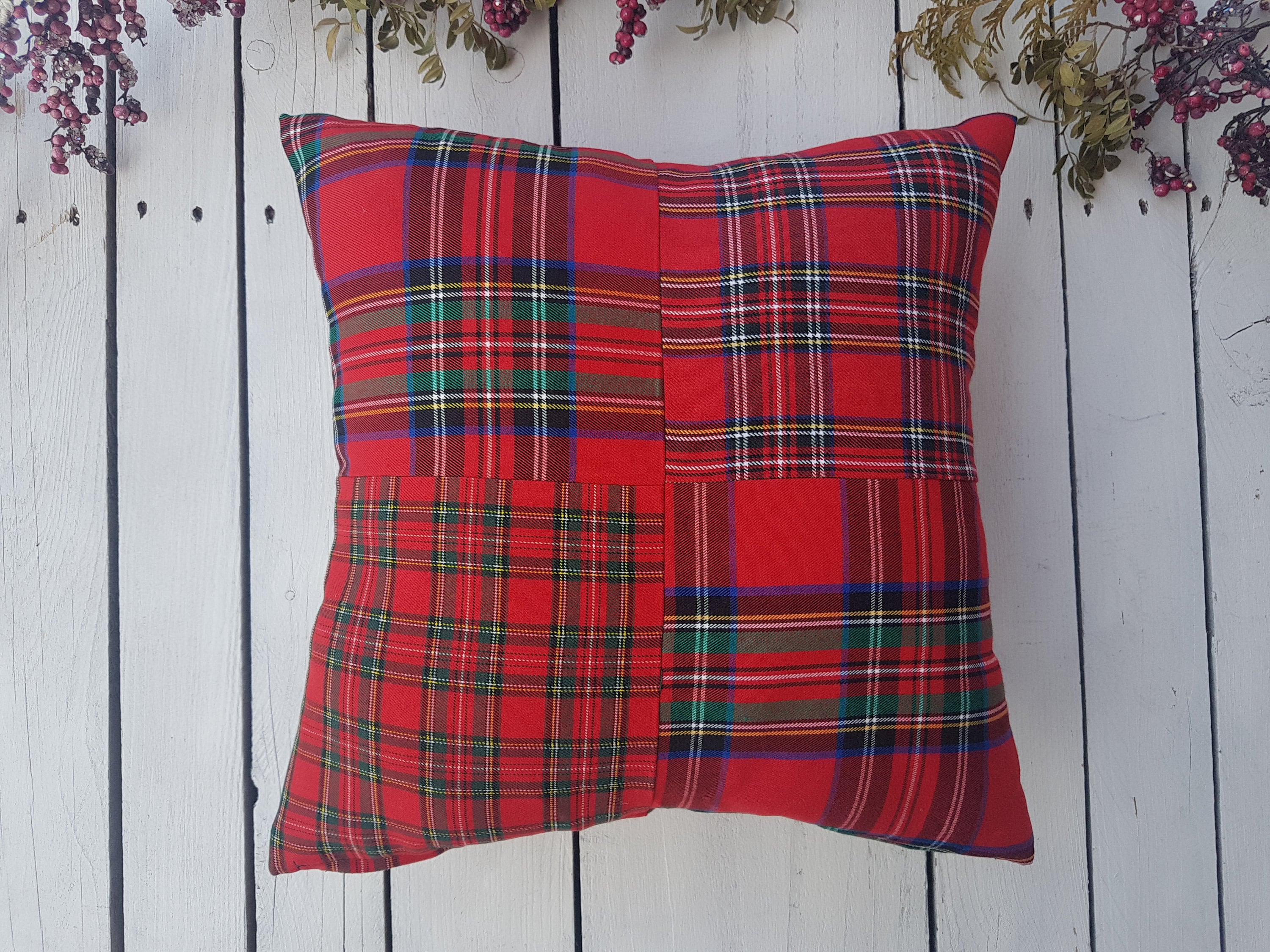 Plaid Pillow Cover Farmhouse Pillow Covers Plaid Pillow Cover
