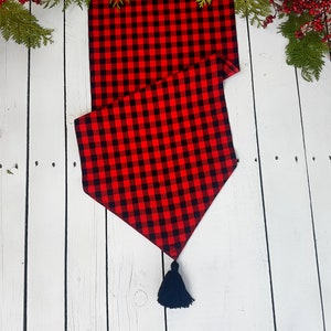 Buffalo plaid table runner, Buffalo plaid table linen, Buffalo plaid napkins, buffalo plaid placemats