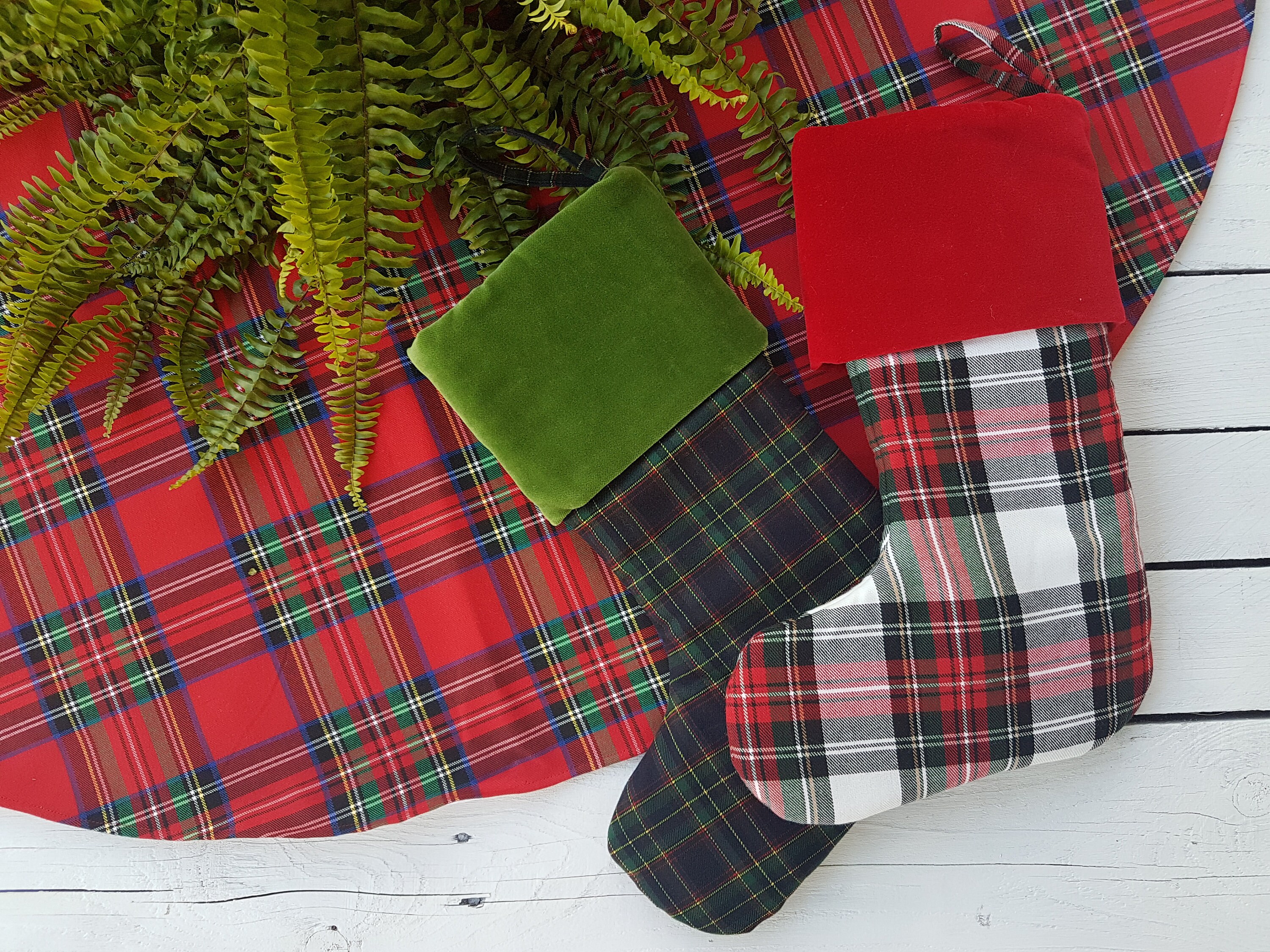 Red Plaid Tree Skirt 