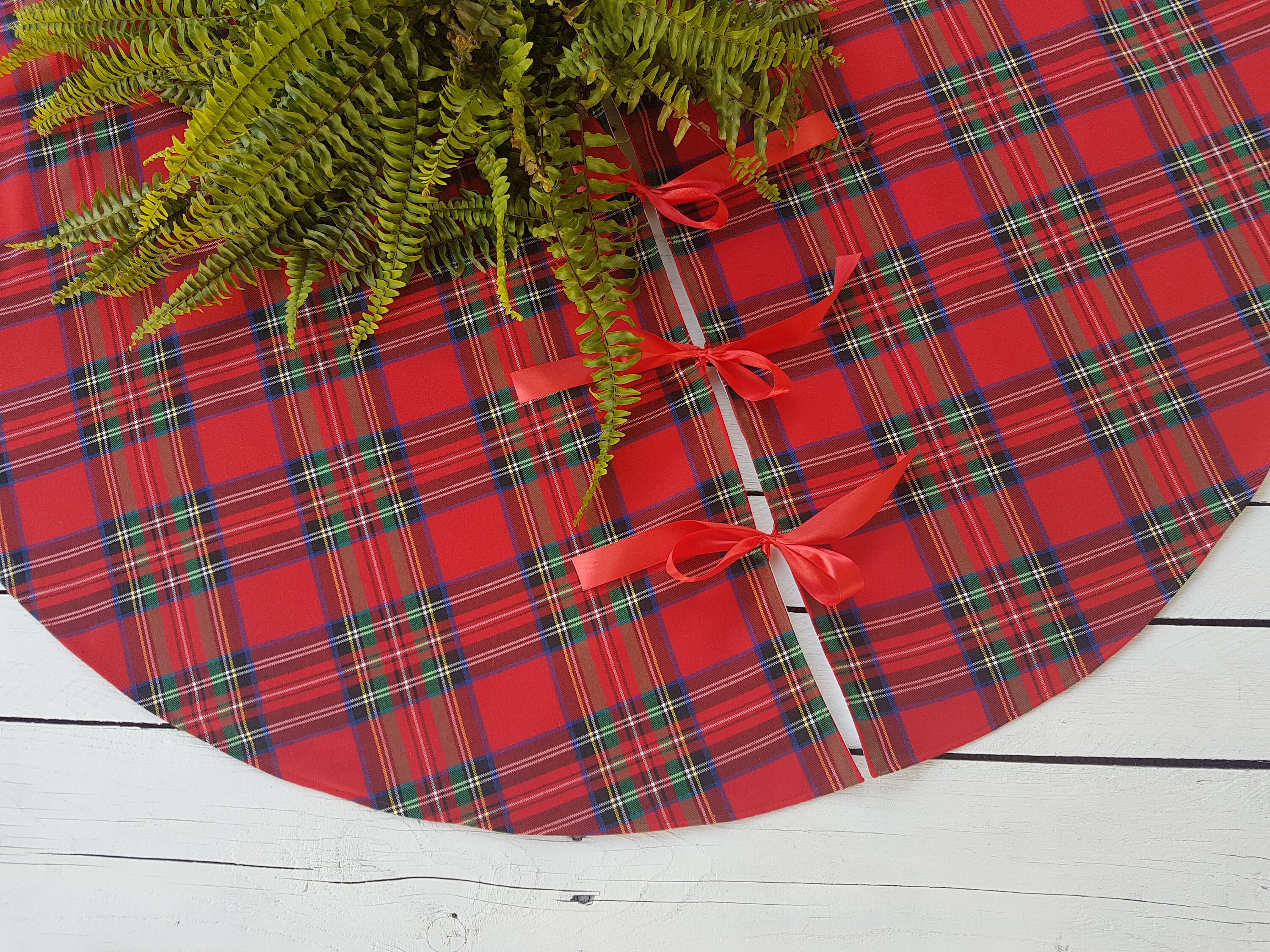 Tartan Christmas Tree Skirt 