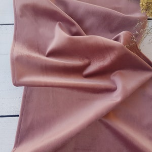 Dusty pink velvet table runner, powder pink table runner, wedding table runner