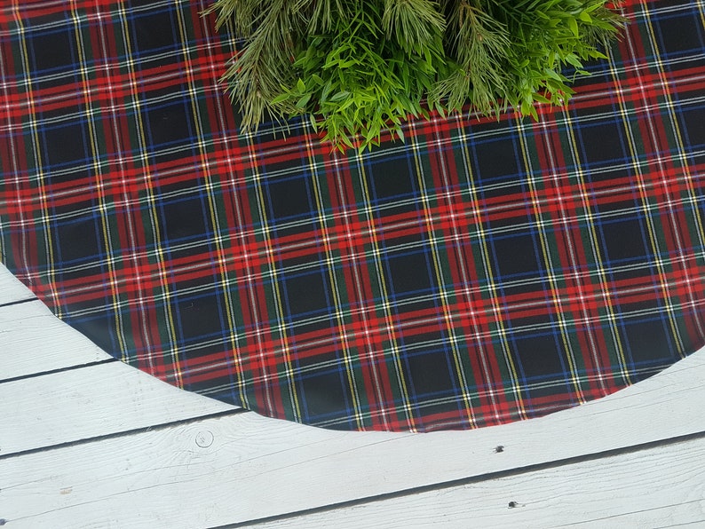 PLAID TREE Skirt Tartan Tree Skirt Red Tartan Tree Skirt Etsy